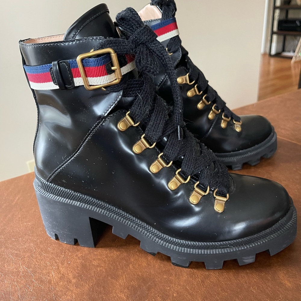 Gucci Women’s Combat Boots (barely worn)